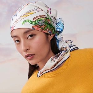 Hermes Chevaloscope 100% Silk Scarf